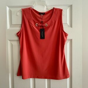 Tommy Hilfiger Women's Coral Sleeveless Top XL
